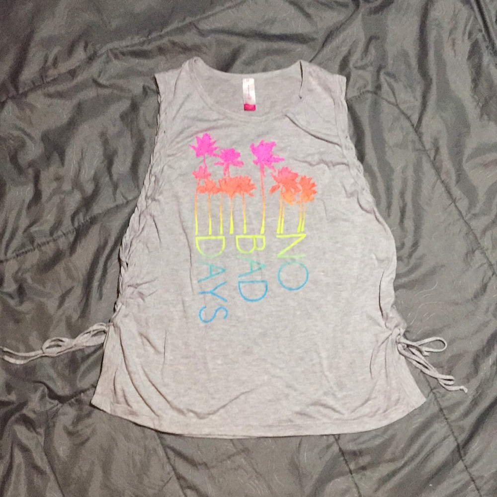 NOBO 2X No Bad Days Gray Tank Top